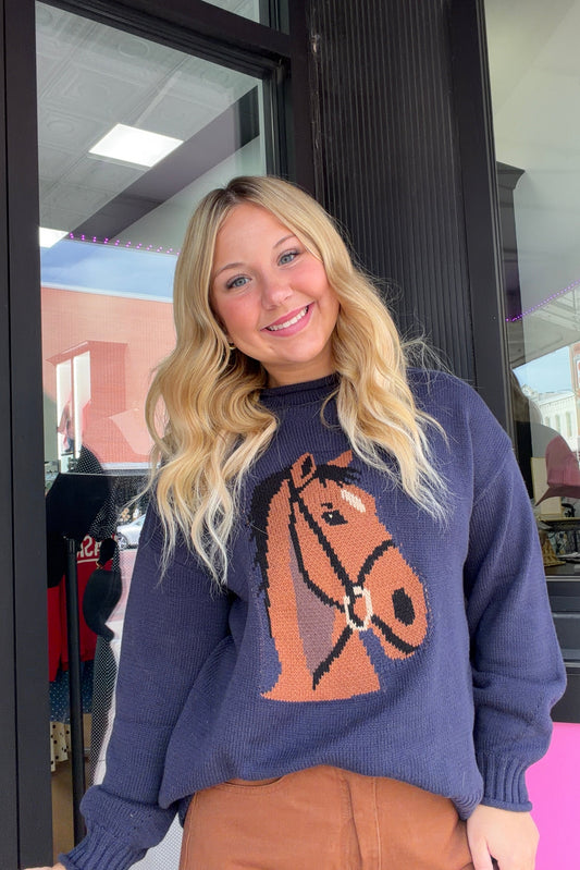 Wild Horse Graphic Sweater