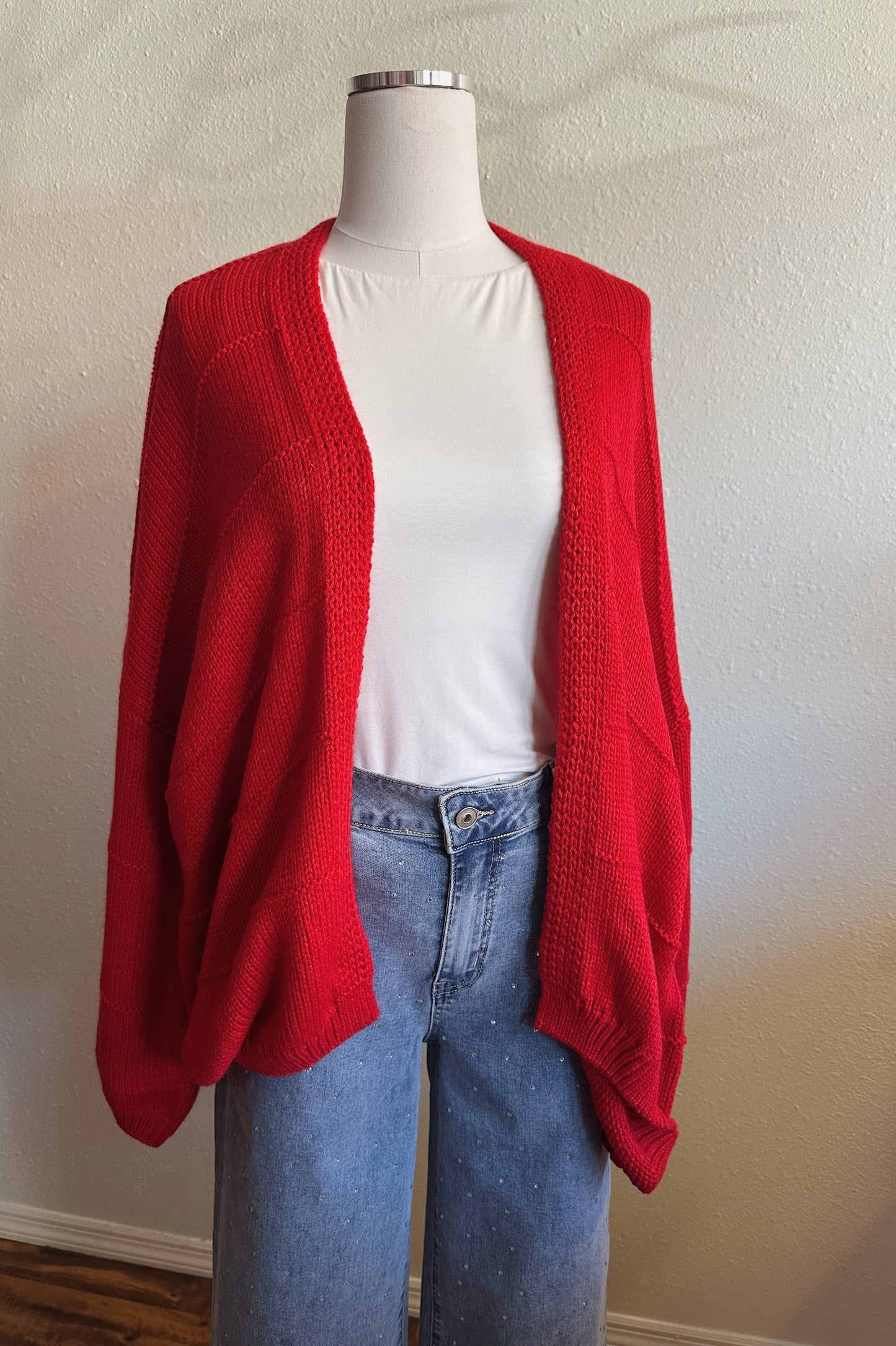 Red Heart Lollipop Cardigan