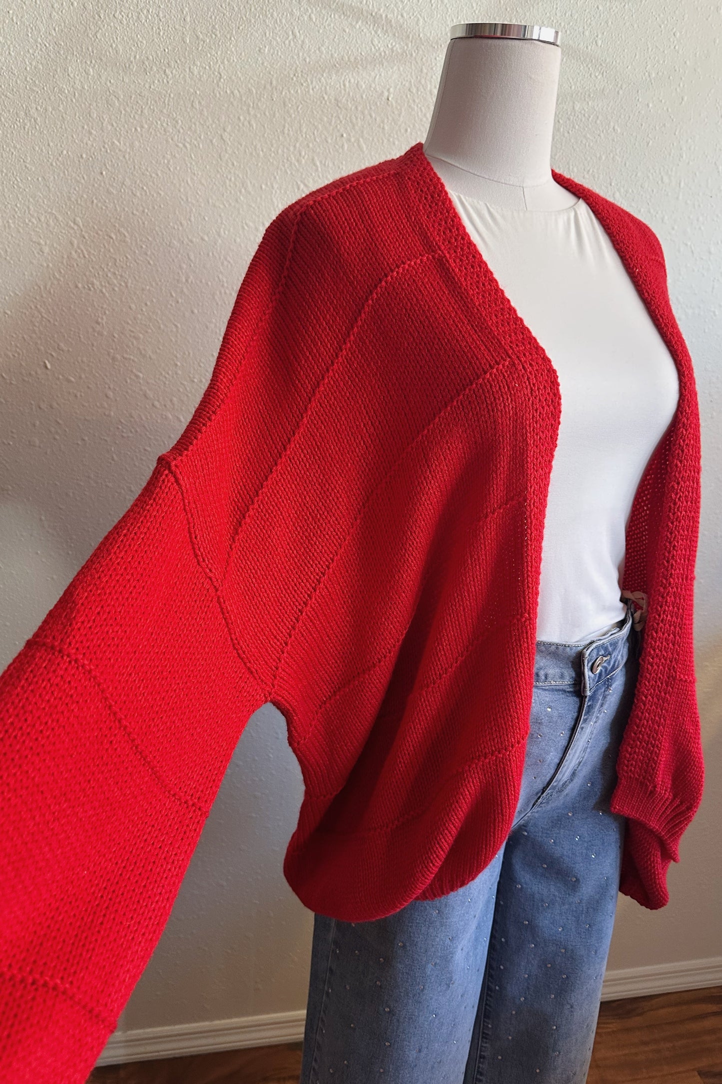 Red Heart Lollipop Cardigan