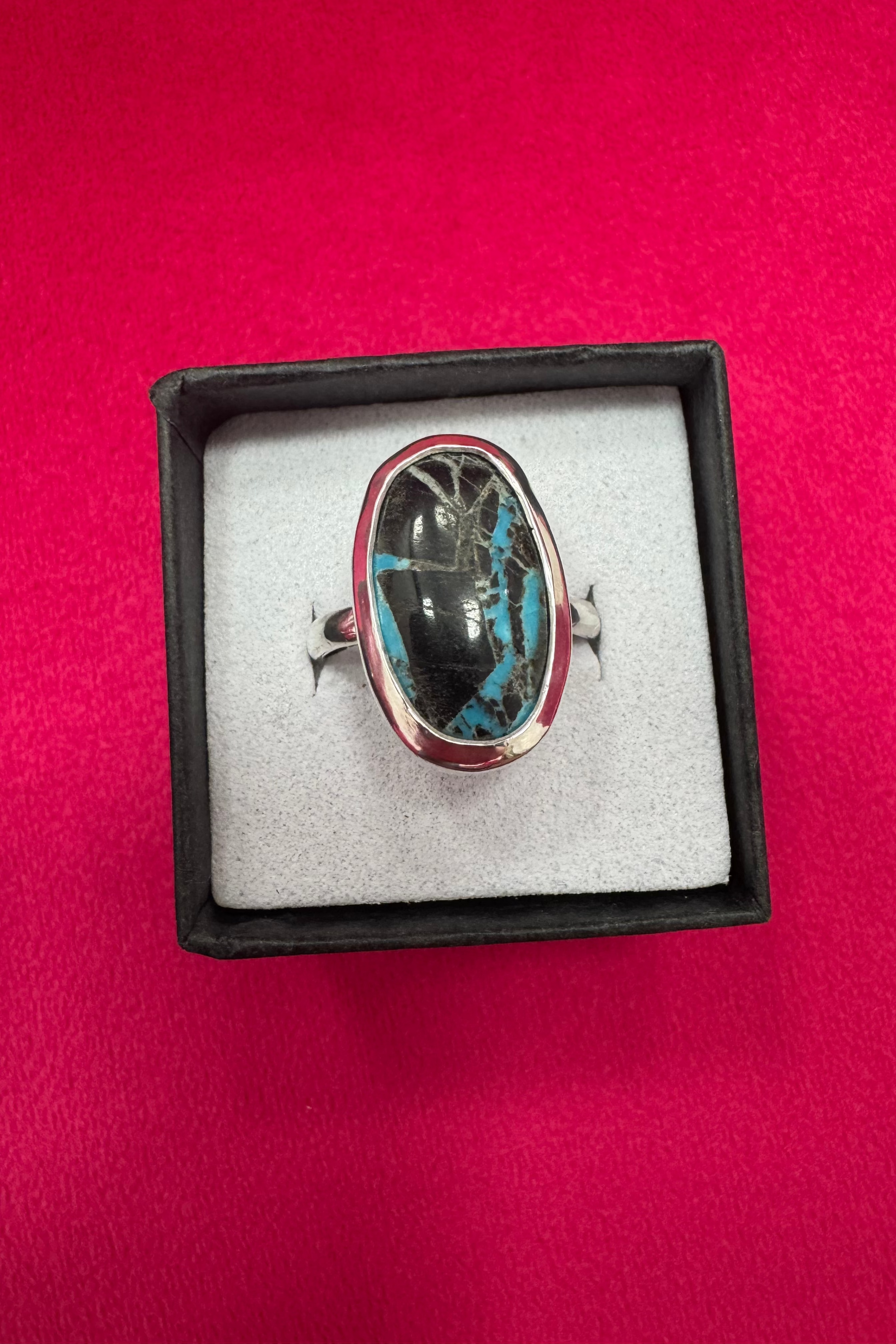 Turquoise Ring shown in ring box