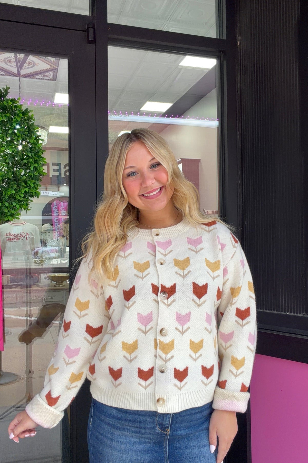 Tulip Floral Cardigan