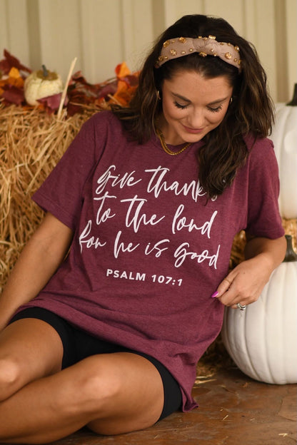 Give Thanks to the Lord Graphic Tee