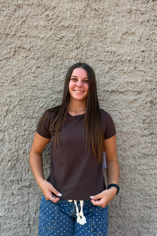 Short Sleeve Tee - Dark Chocolate