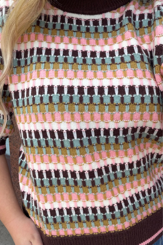 Jolynn Striped Knit Top