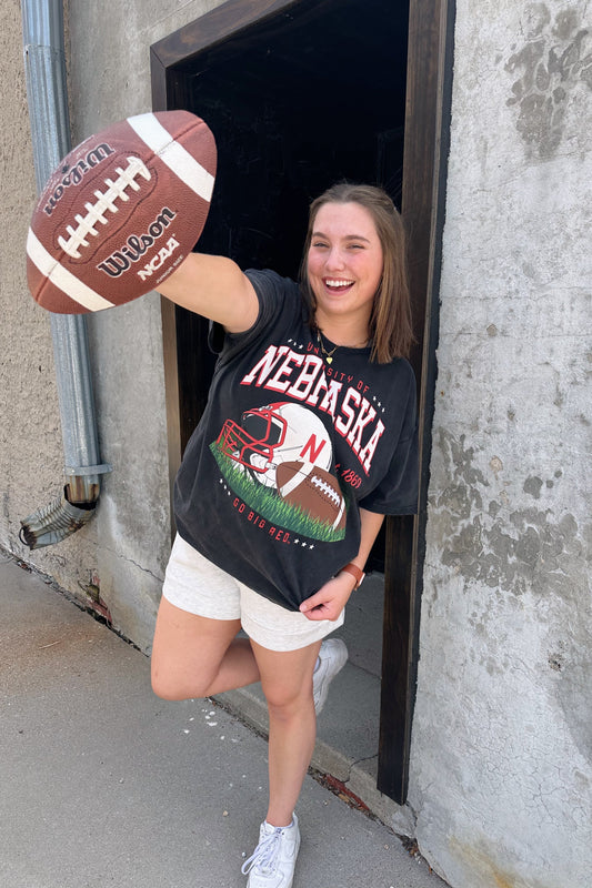 Nebraska Malone Multimedia Oversized Band Tee