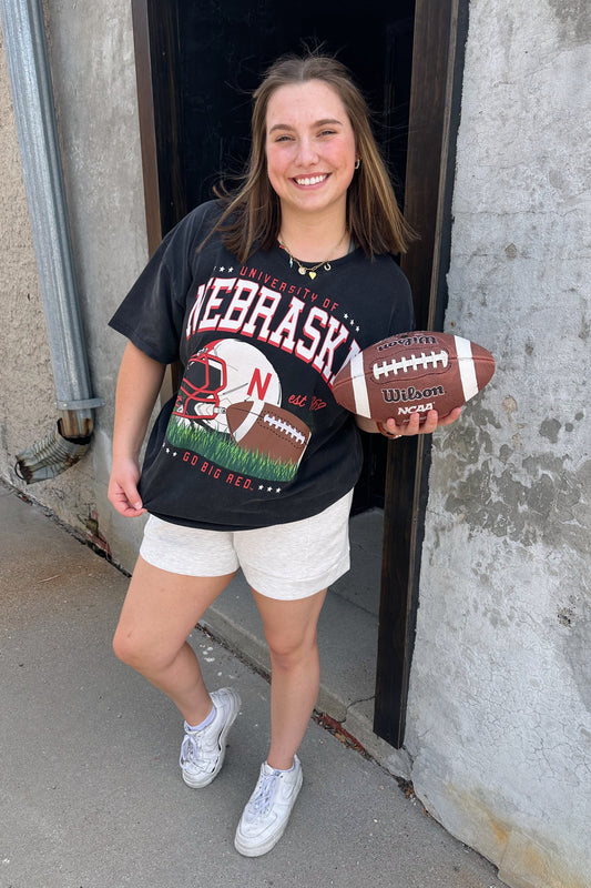 Nebraska Malone Multimedia Oversized Band Tee