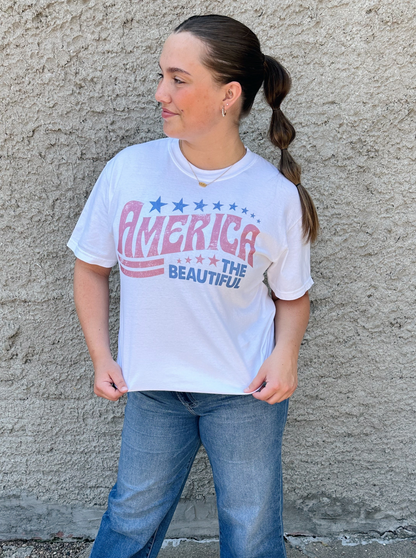 America The Beautiful Graphic Tee