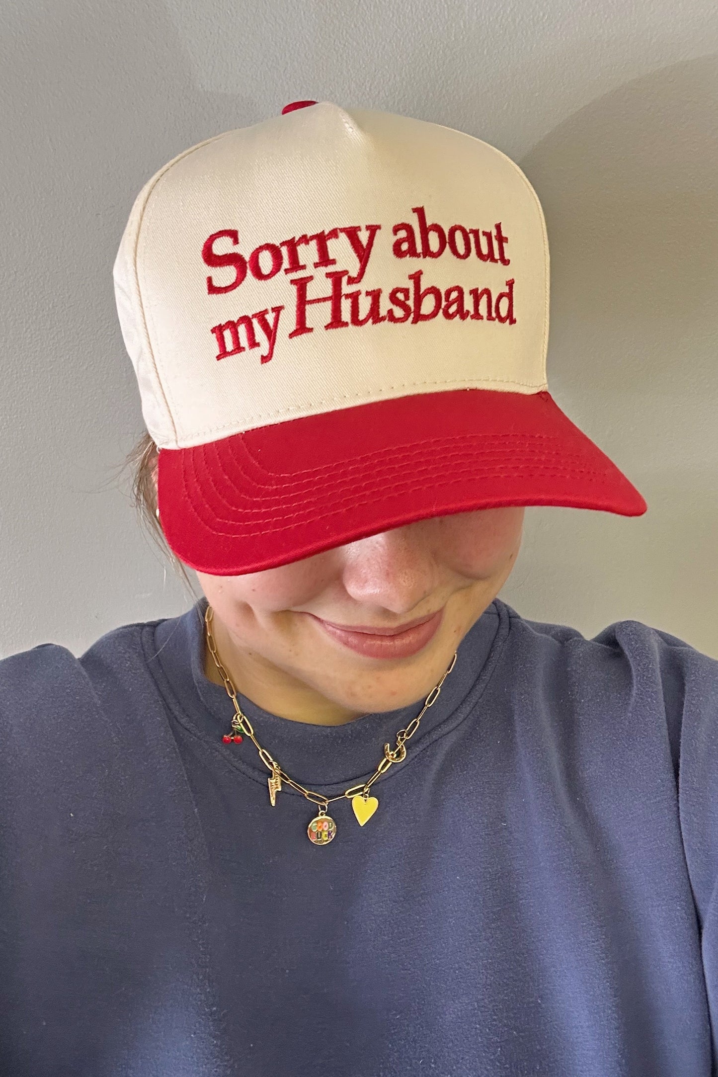 Sorry About My Husband Trucker Hat