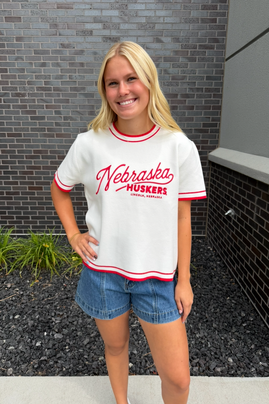 Nebraska Clayton Luxe Sweater Tee