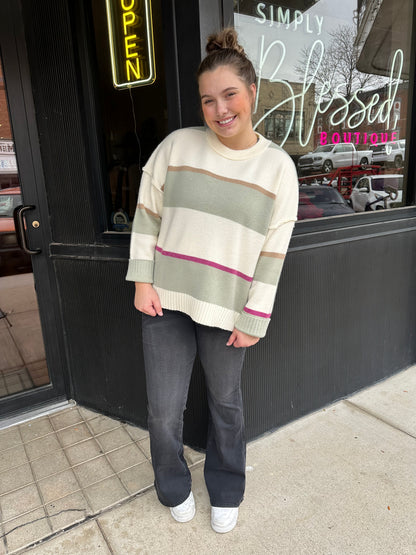 Multi Striped Sweater