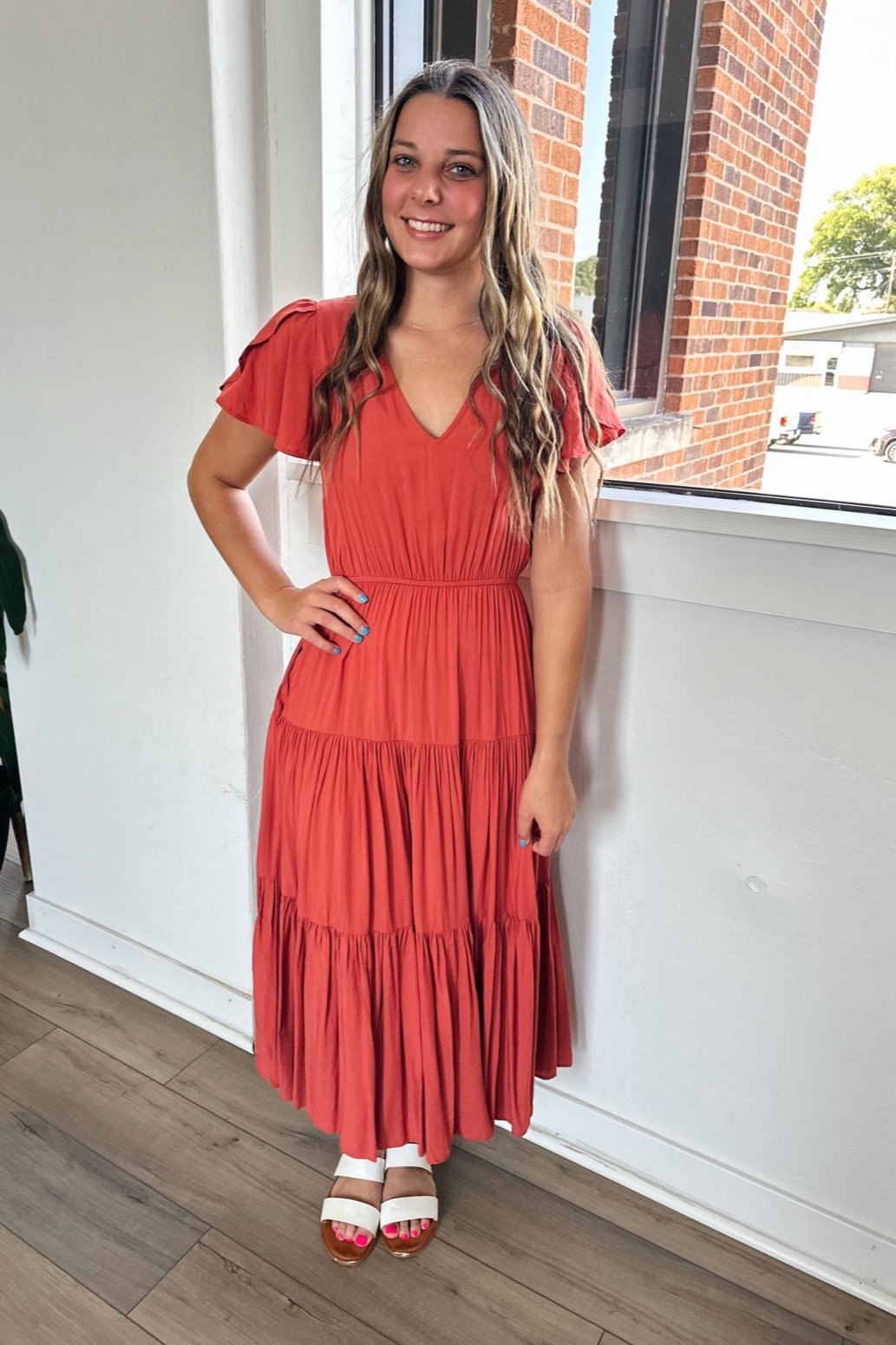 Sienna Tiered Midi Dress