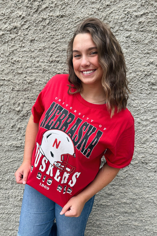 Licensed Nebraska Comfort Tee - Red