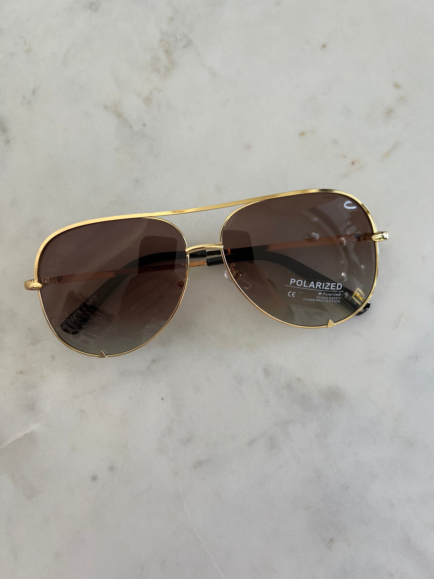Walker Polarized Sunglasses - Blush/Gold