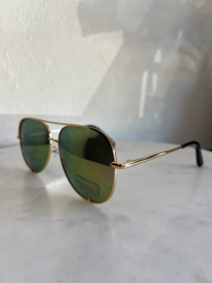 Walker Polarized Sunglasses - Opal Mirrored/Gold