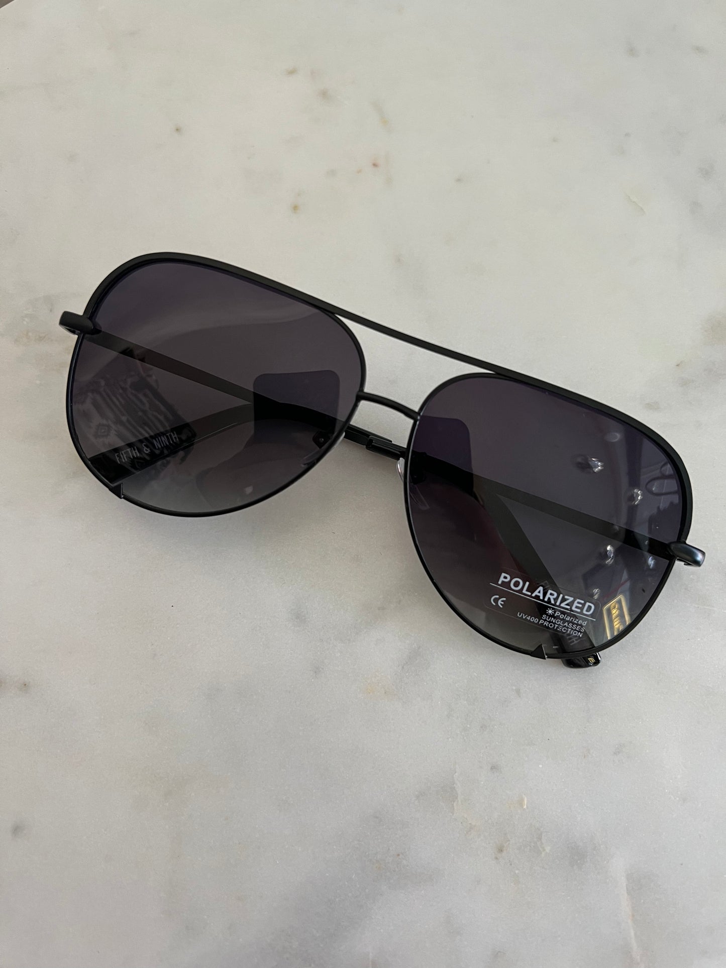Walker Polarized Sunglasses - Purple/Black