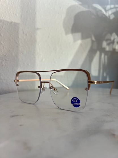 Sunday Blue Light Glasses - Gold