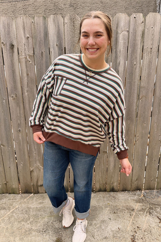 Cozy Espresso Knit Top