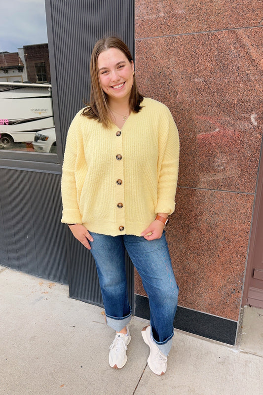 Daisy Brushed Sweater Cardigan