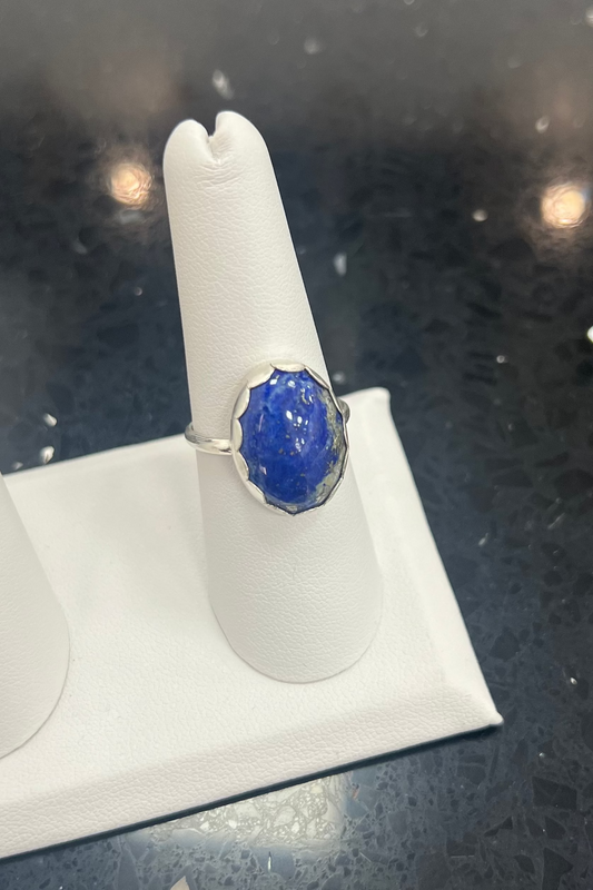 Lapiz Stone Ring - Size 7.5