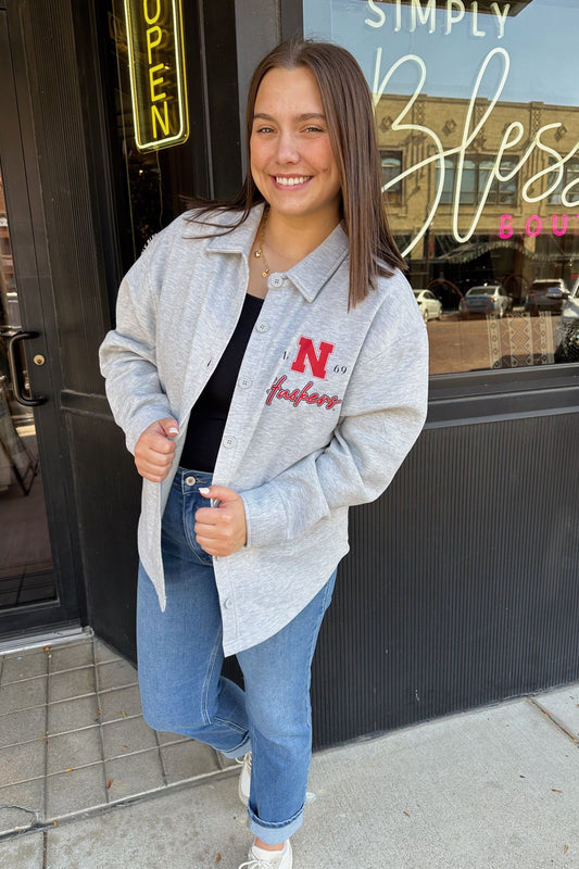 Husker Button Up Jacket