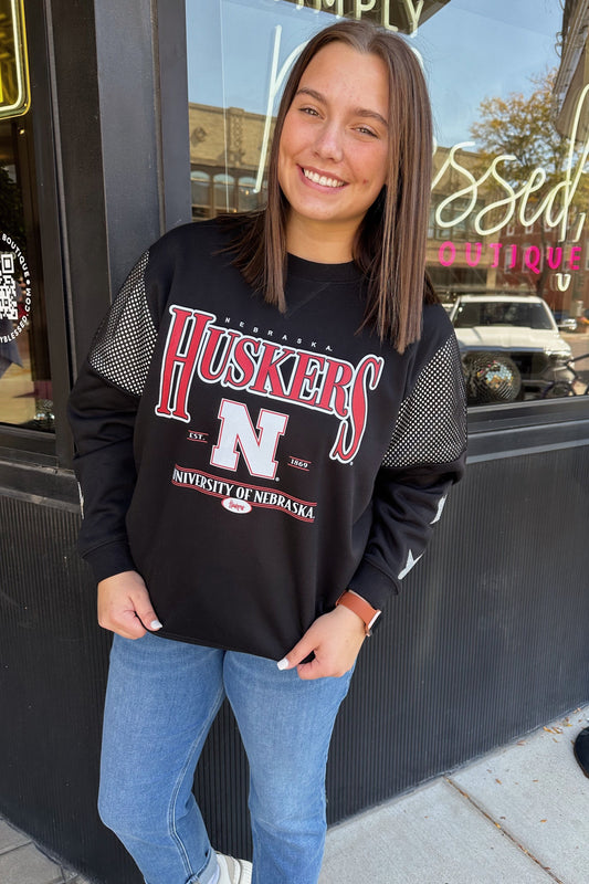 Husker Bling Crewneck