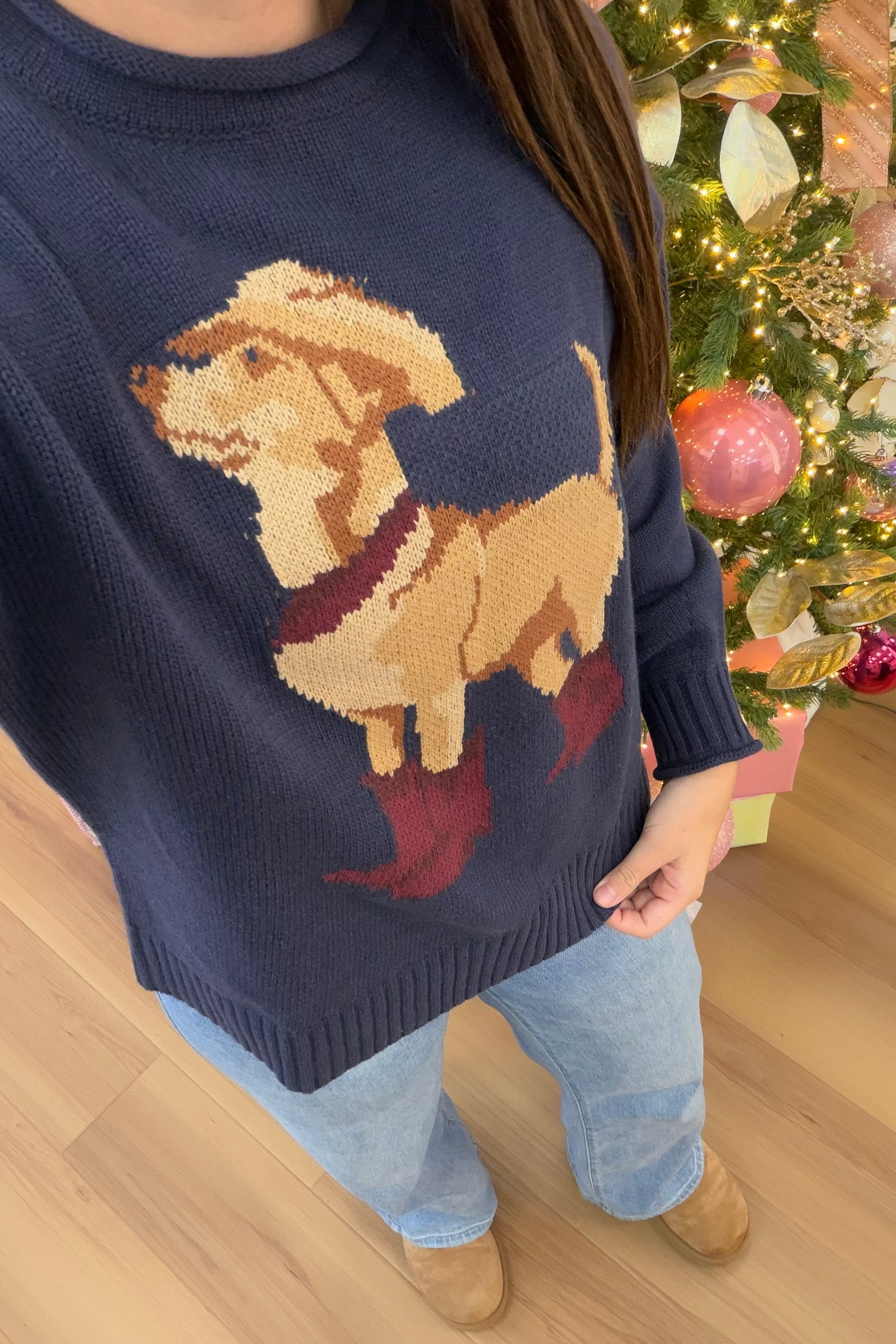 Western Dog Pullover Sweater