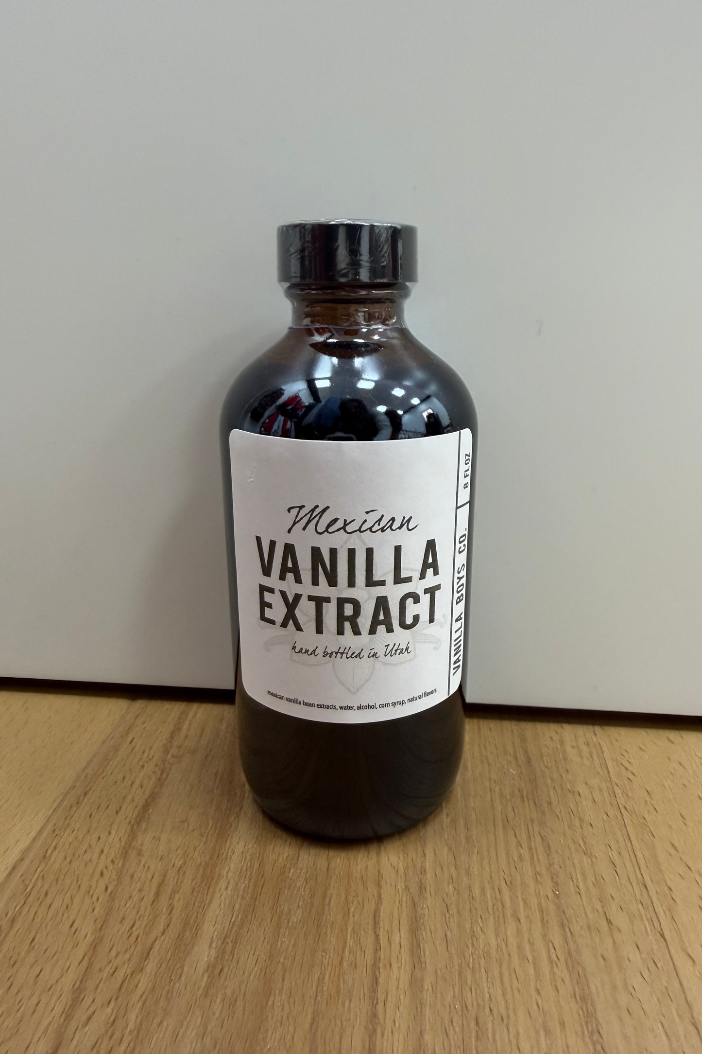 Glass bottle, Mexican vanilla extract 8 fl oz