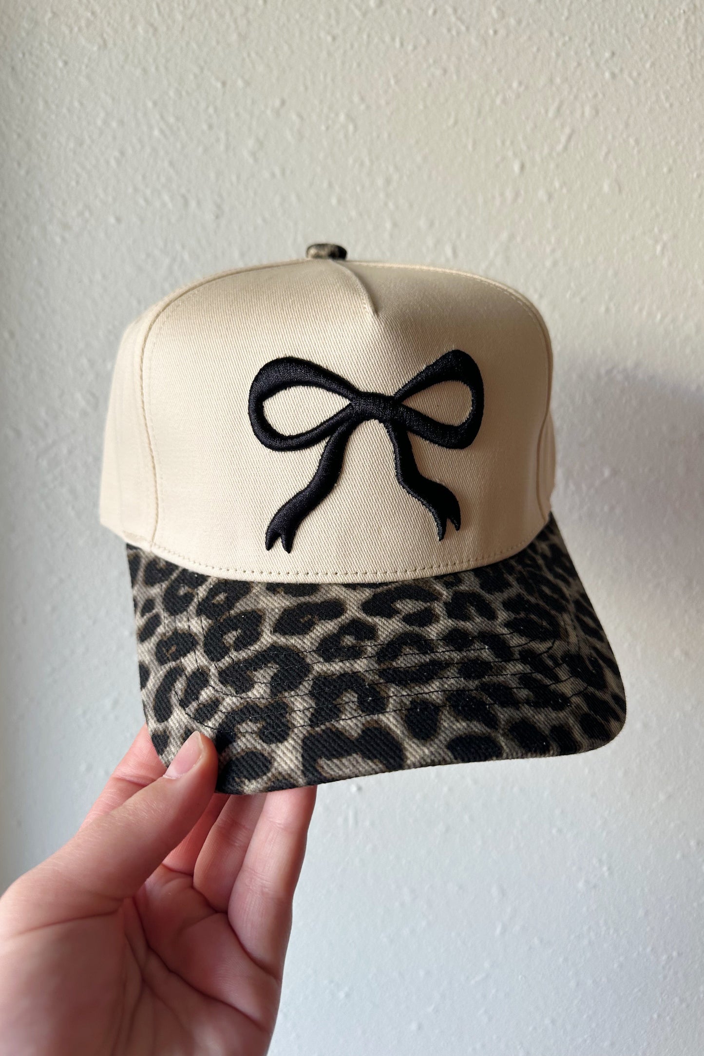 Leopard Bow Trucker Hat