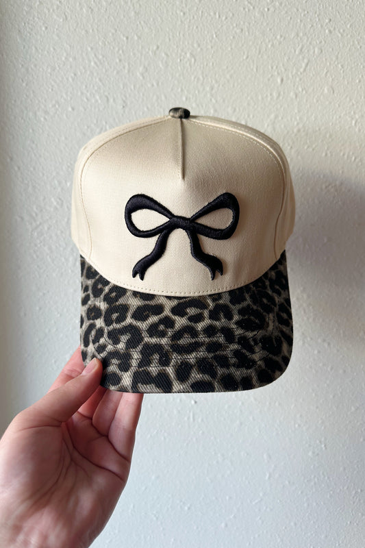 Leopard Bow Trucker Hat
