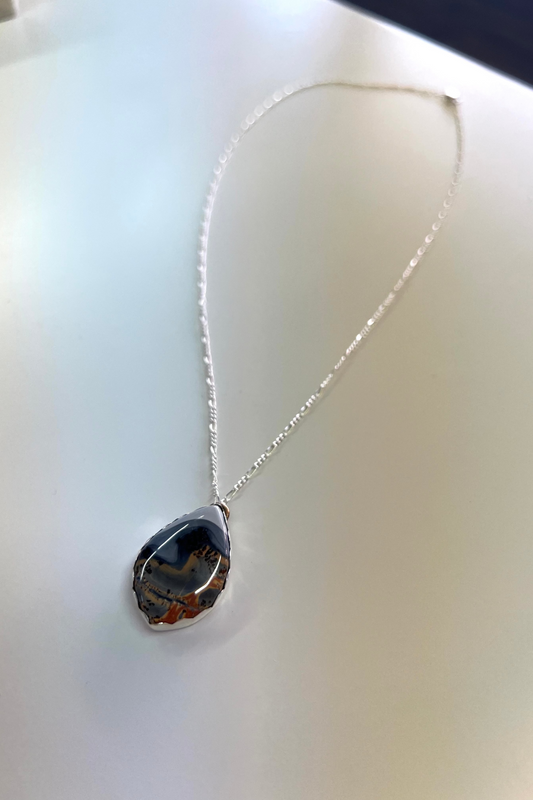 Scenic Maligano Jasper Teardrop Necklace
