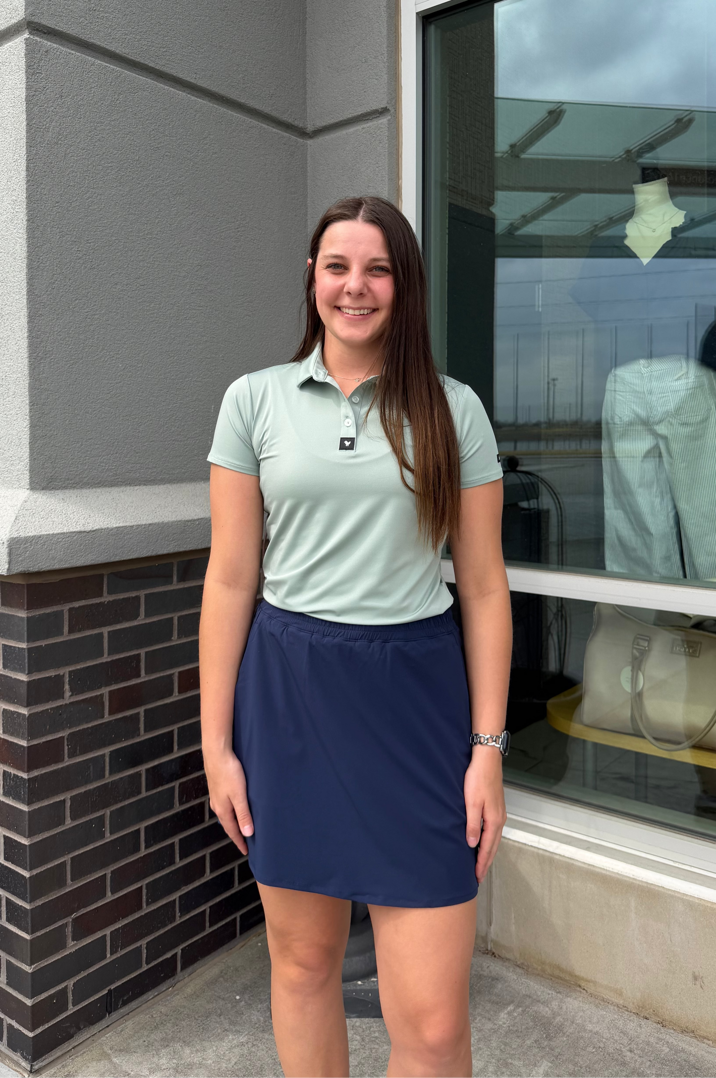 Bad Birdie Women's Core Performance Polo - Washed Sage