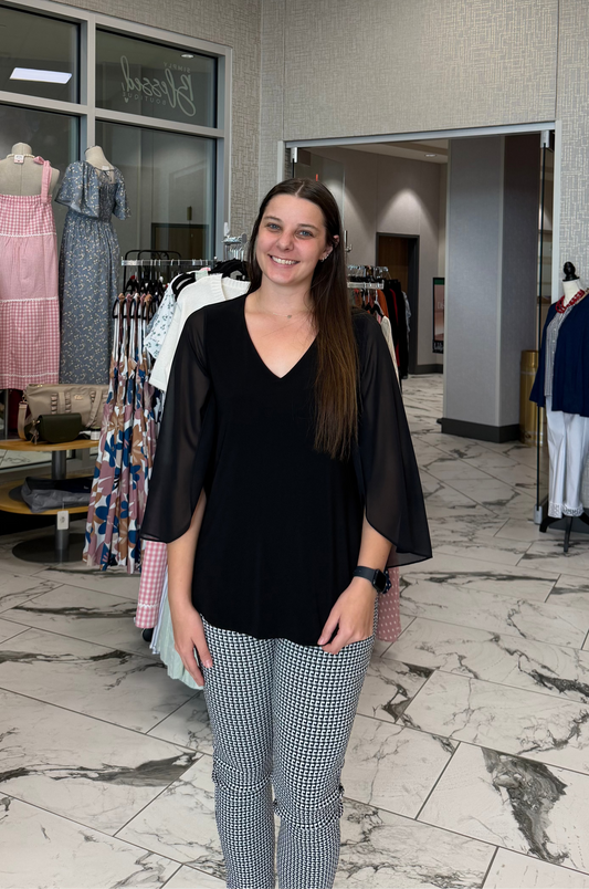 Joseph Ribkoff Chic V-Neck Pullover