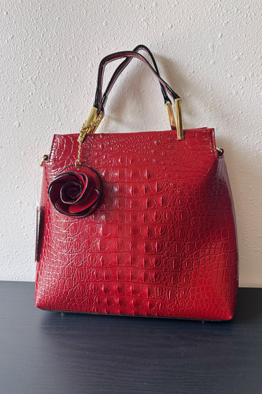 Rose Detail Handbag