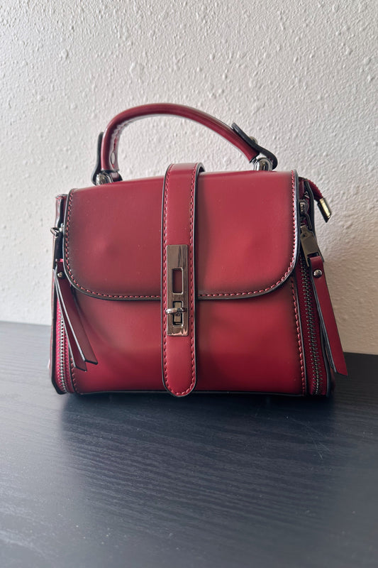 Wine Square Crossbody Bag