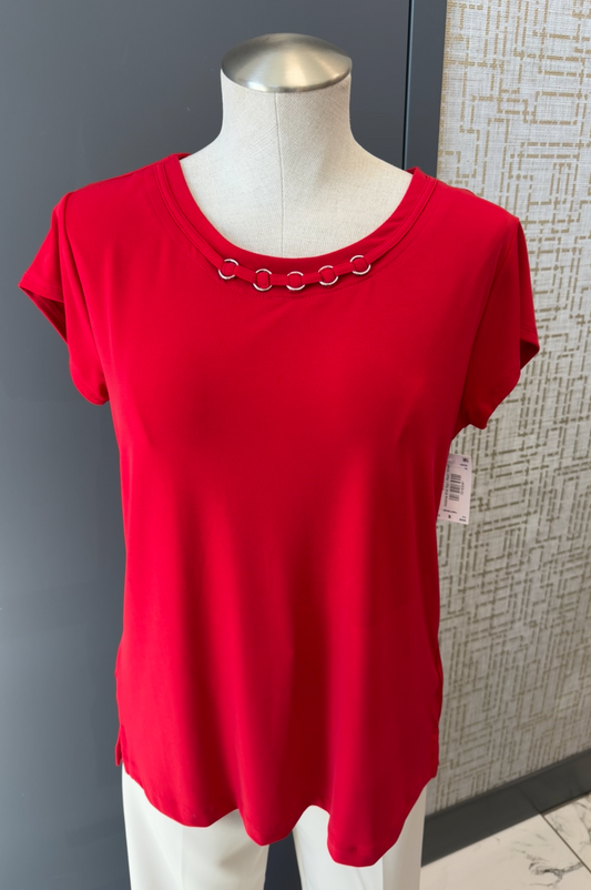 Adeline Knit Top - Red