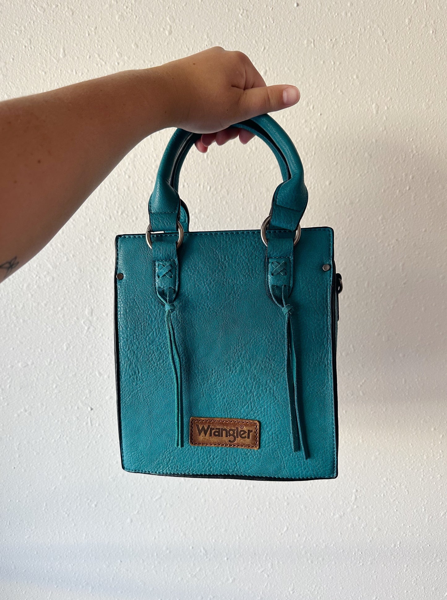 Wrangler North South Mini Tote Bag - Turquoise