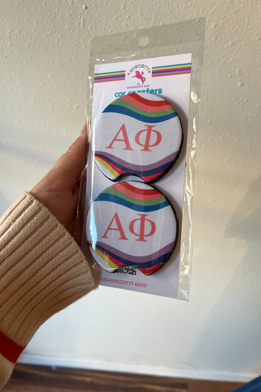 Sorority Car Coaster - Alpha Phi