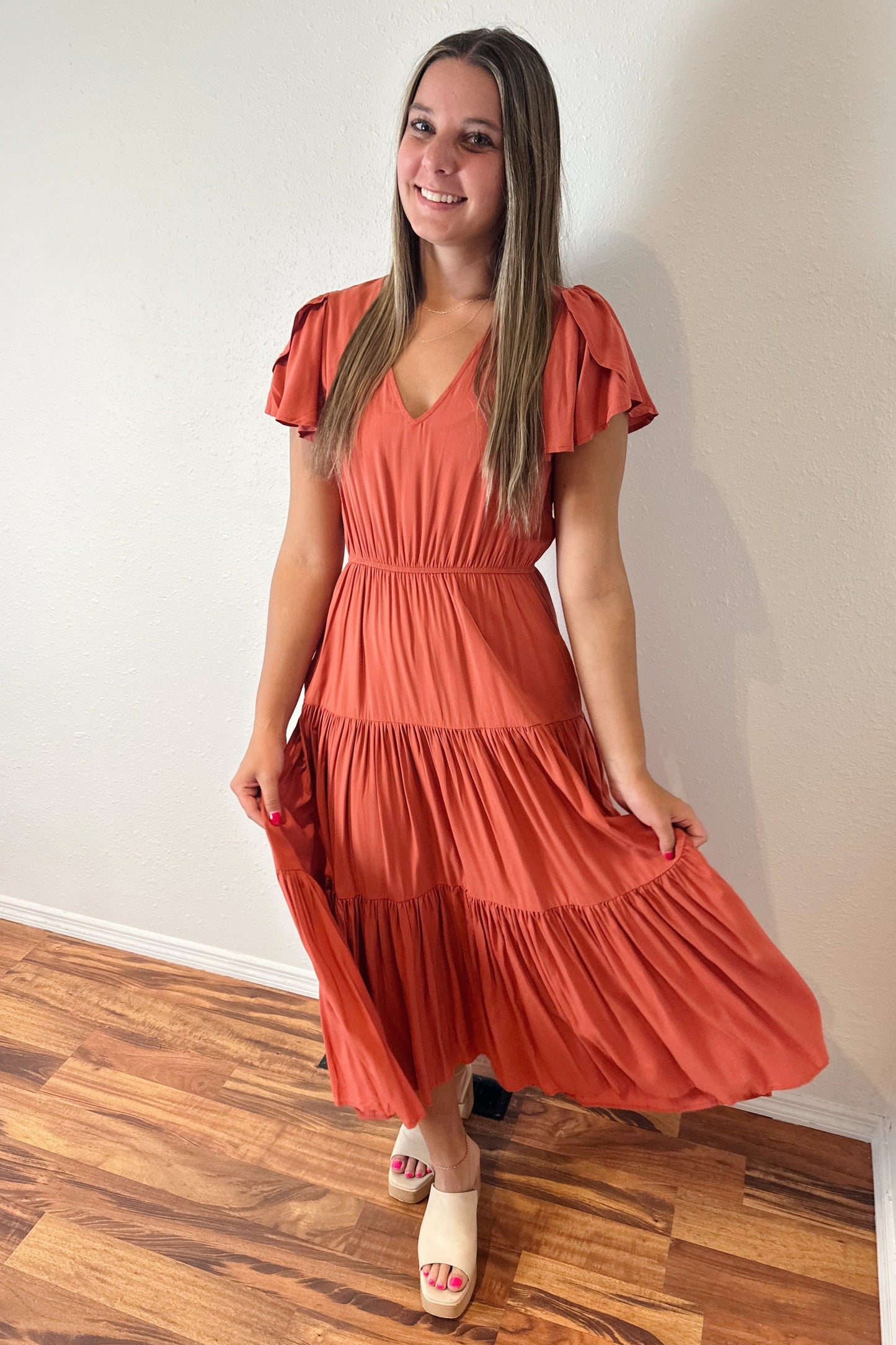 Sienna Tiered Midi Dress