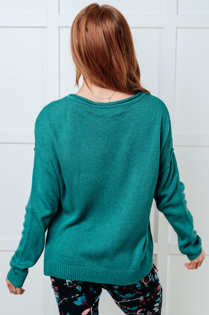 In Stitches Drop Shoulder Sweater - Online Exclusive