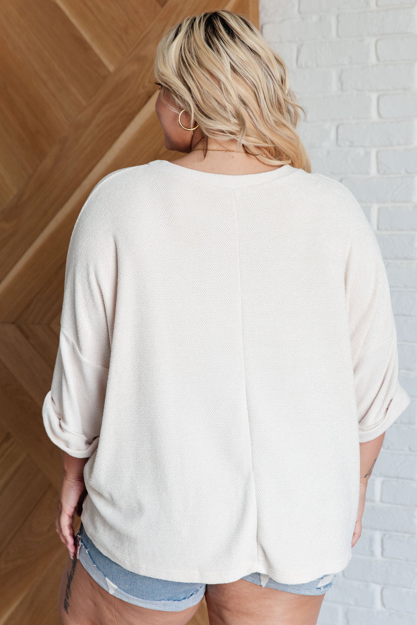 Ivory Thoughts Chenille Blouse (Online Exclusive)