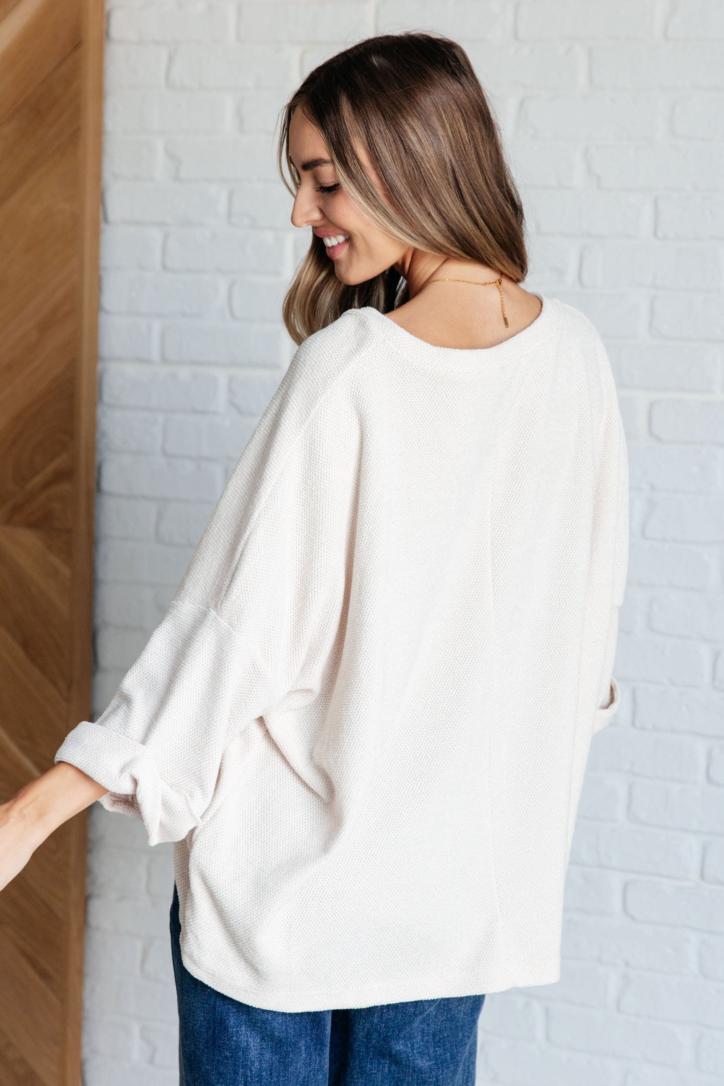 Ivory Thoughts Chenille Blouse (Online Exclusive)