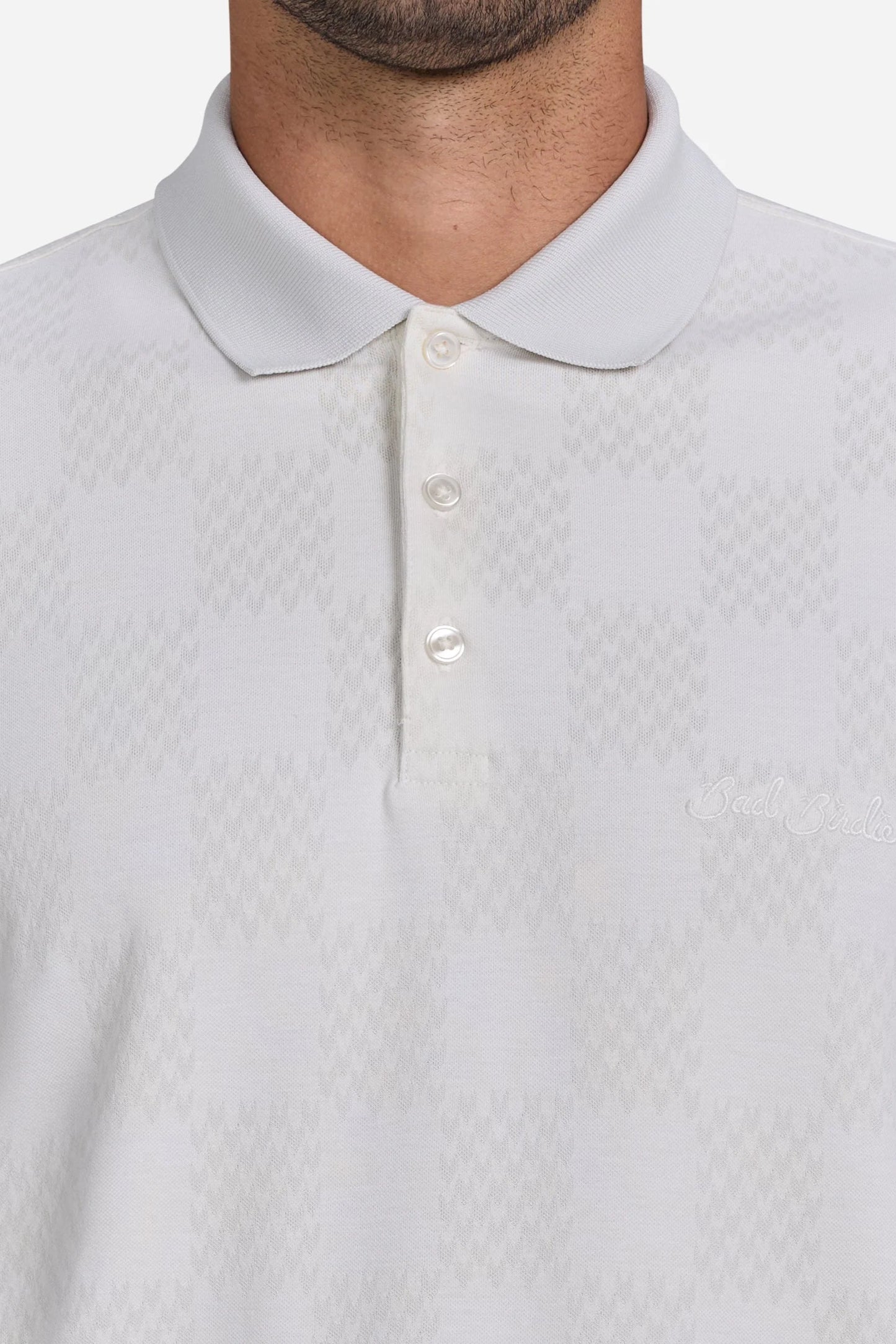 Bad Birdie Jacquard Polo - Checkered