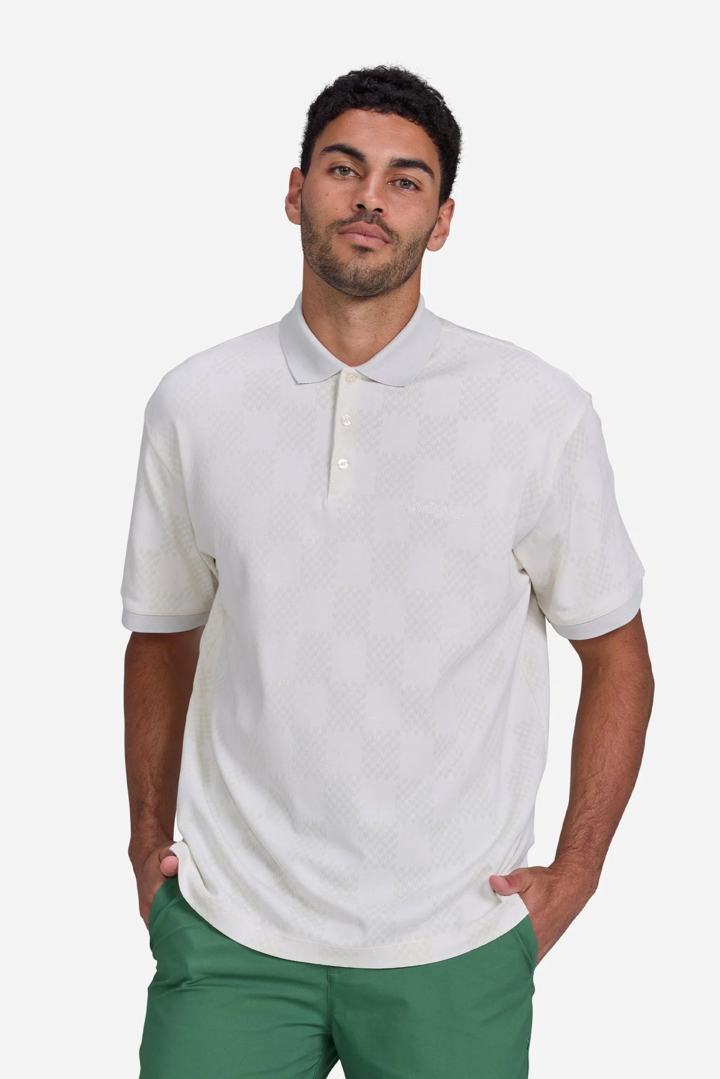 Bad Birdie Jacquard Polo - Checkered