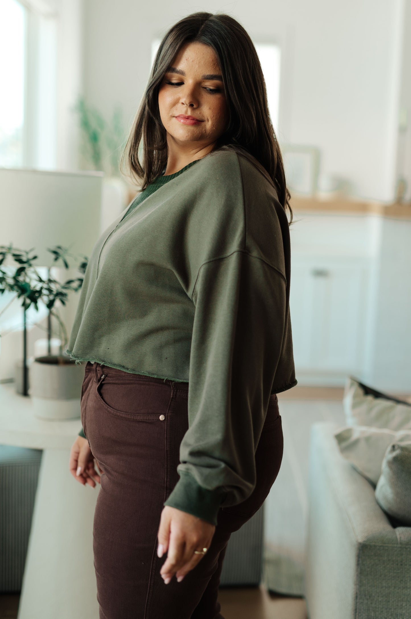 Just a Casual Crop Pullover (Online Exclusive)