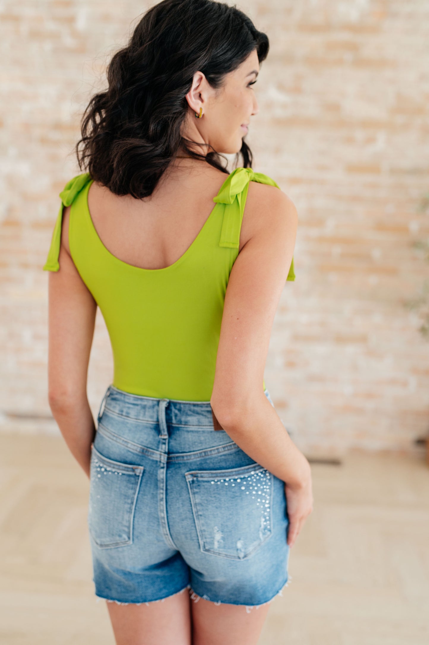 Just a Spritz Bodysuit in Lime (Online Exclusive)