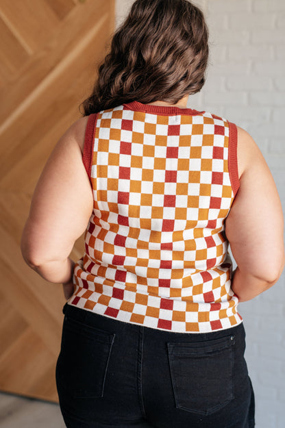 Keeping Score Checkered Tank (Online Exclusive)