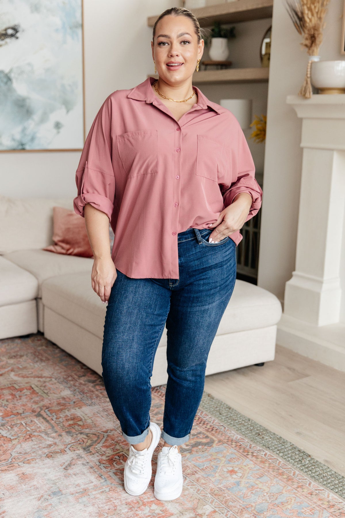 Keep it Profesh Button Up Top (Online Exclusive)