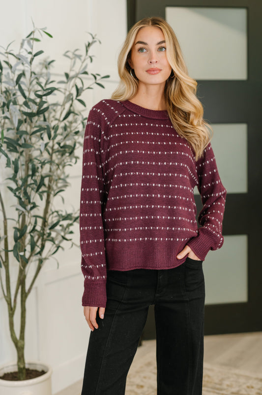 Leaves or Breeze Long Sleeve Knit Top (Online Exclusive)