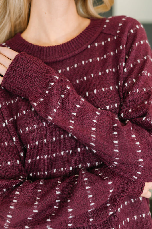 Leaves or Breeze Long Sleeve Knit Top (Online Exclusive)