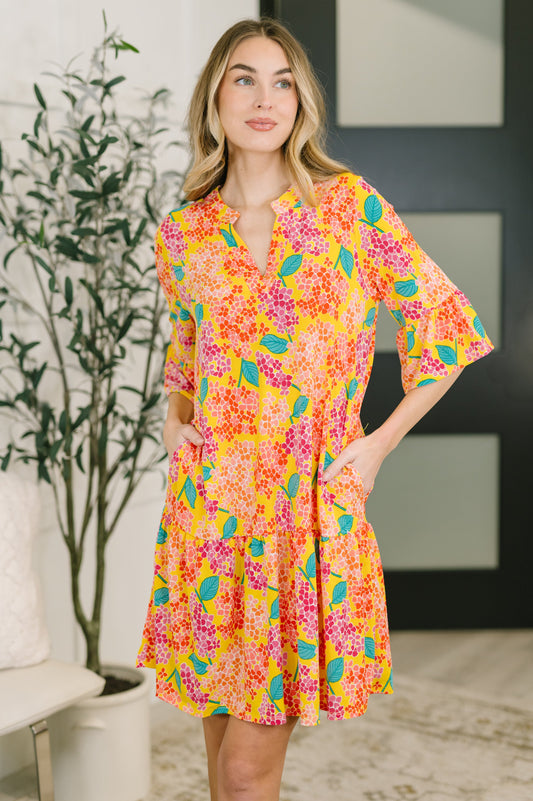 Lizzy Sunday Dress in Leaf Multi Floral (Online Exclusive)